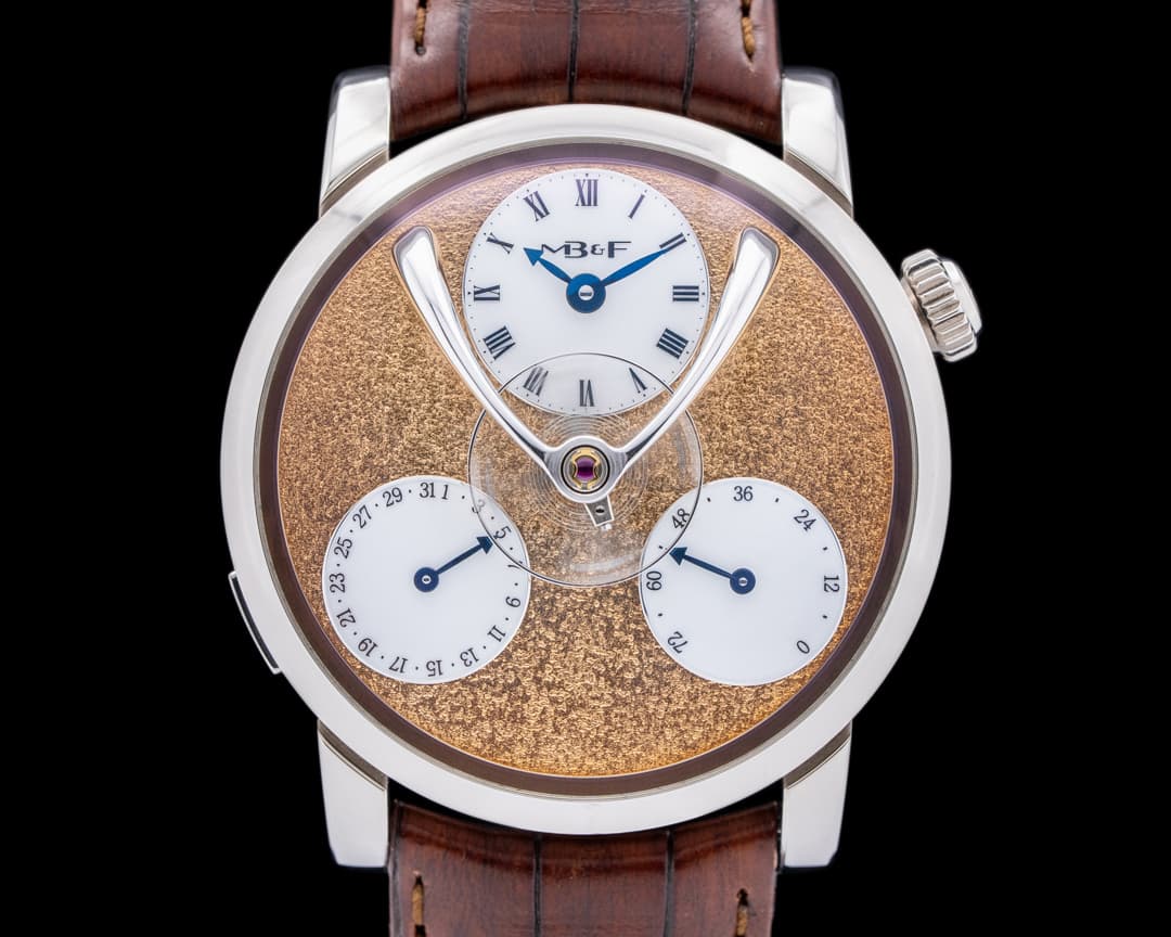MB&F Legacy Machine SPLIT ESCAPEMENT White Gold / Yellow Frost