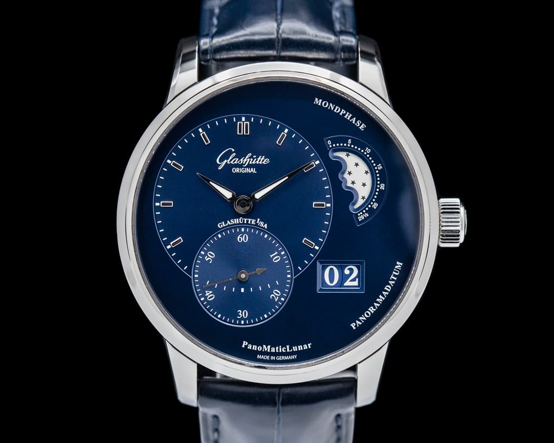 Glashutte Original PanoMatic Lunar SS Blue Dial