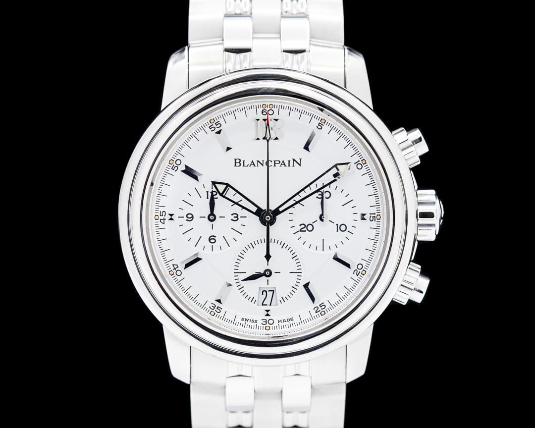 Blancpain Leman Chronograph SS White Dial