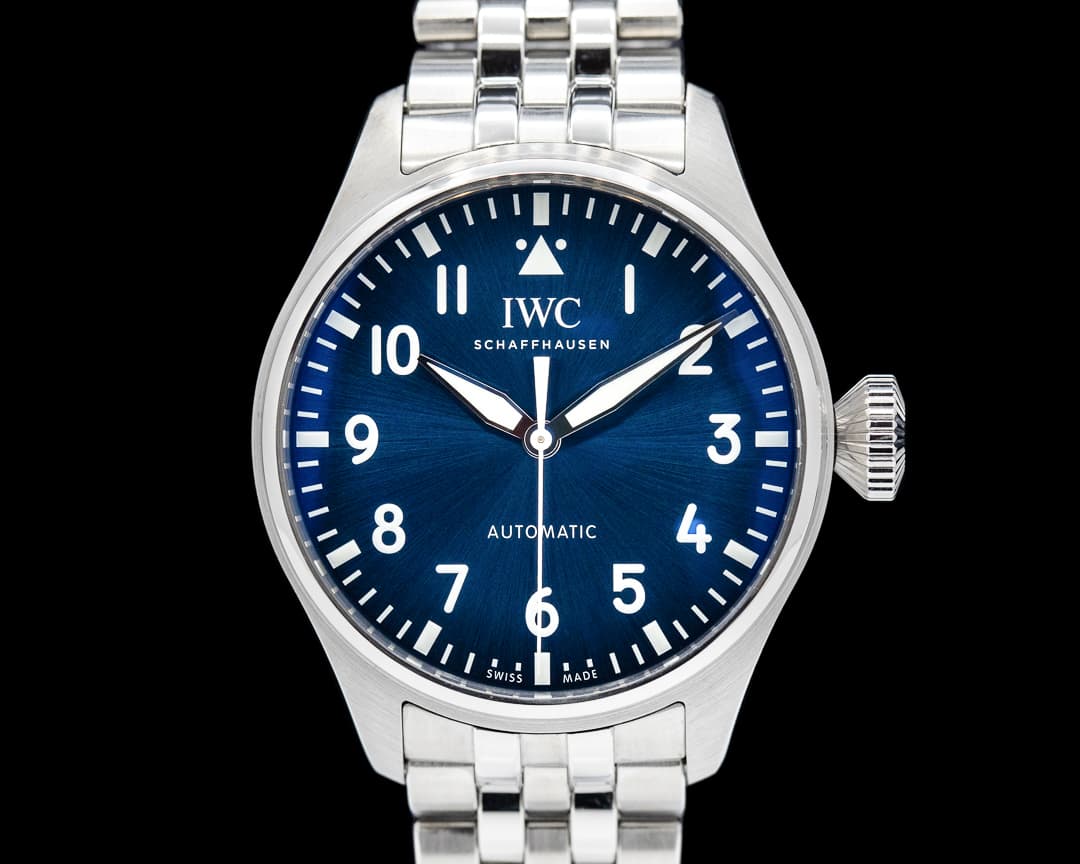 IWC Big Pilot 43mm Blue Dial Bracelet