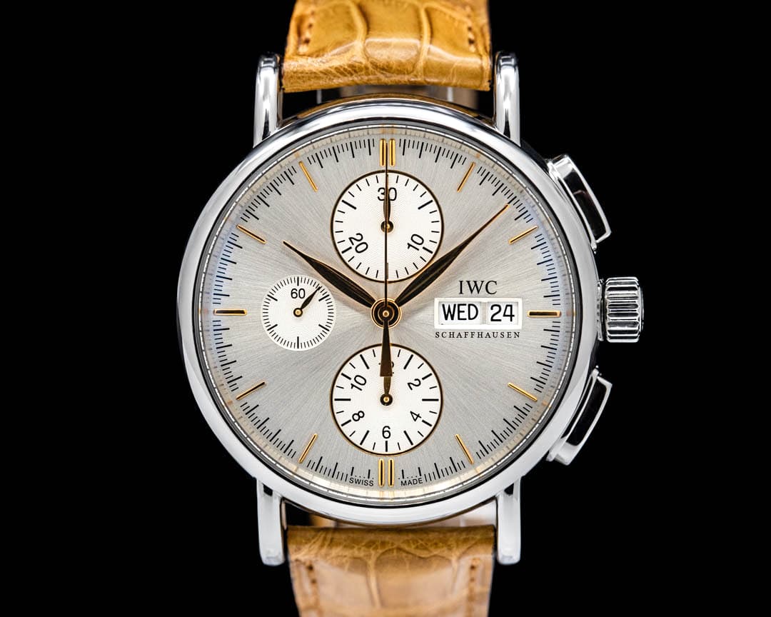 IWC Portofino Chronograph 3910 SS Silver Dial