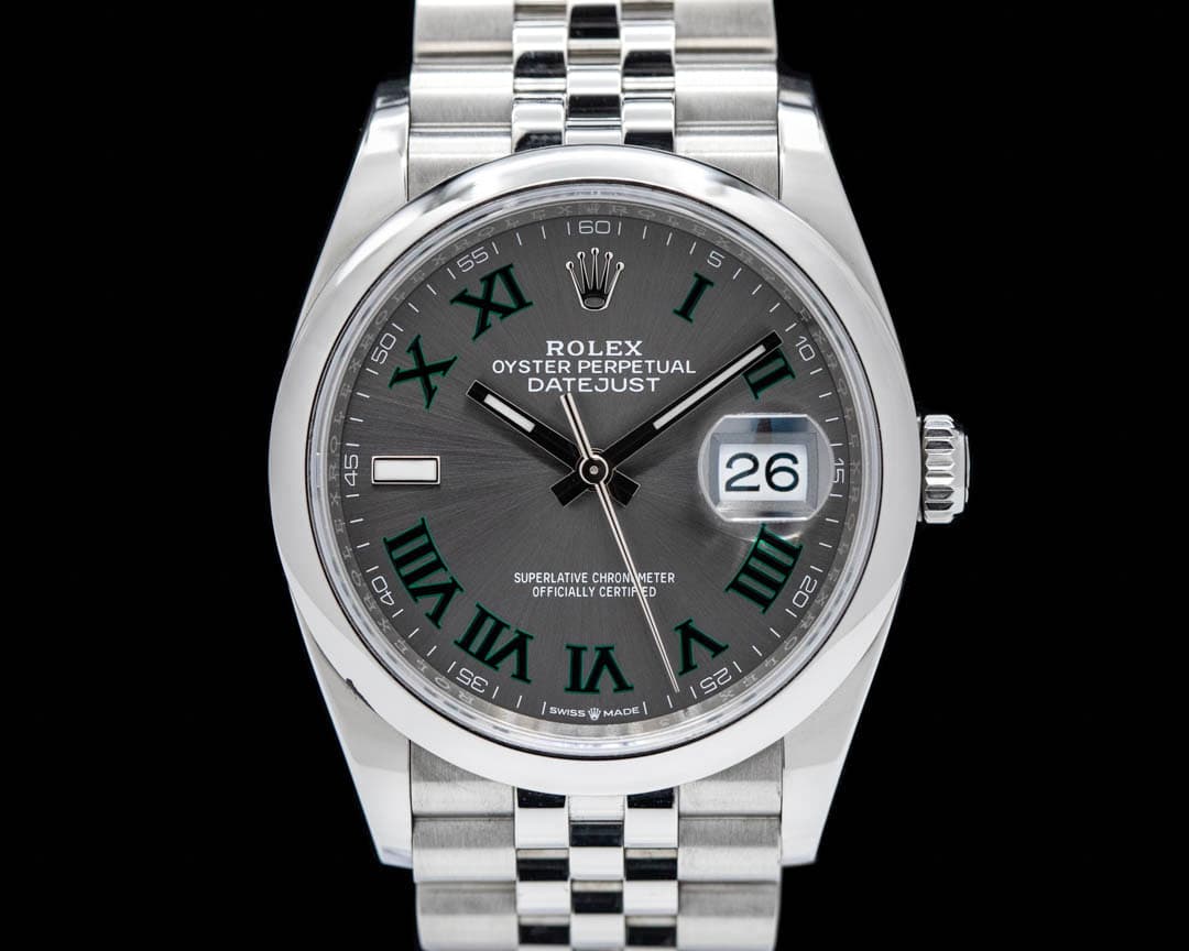Rolex Datejust 36 126200 Wimbledon Roman Dial SS / Jubilee 2024