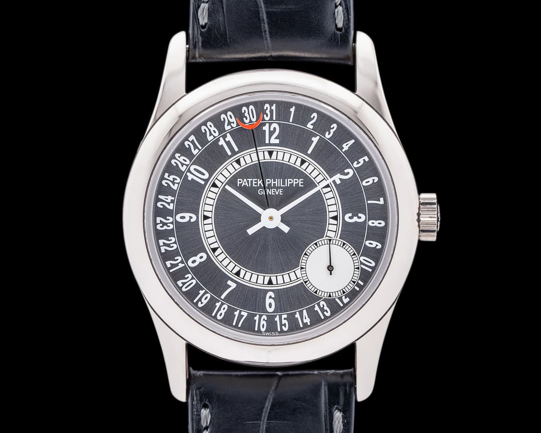 Patek Philippe Calatrava 6000G Gray Dial 18K White Gold / Deployant