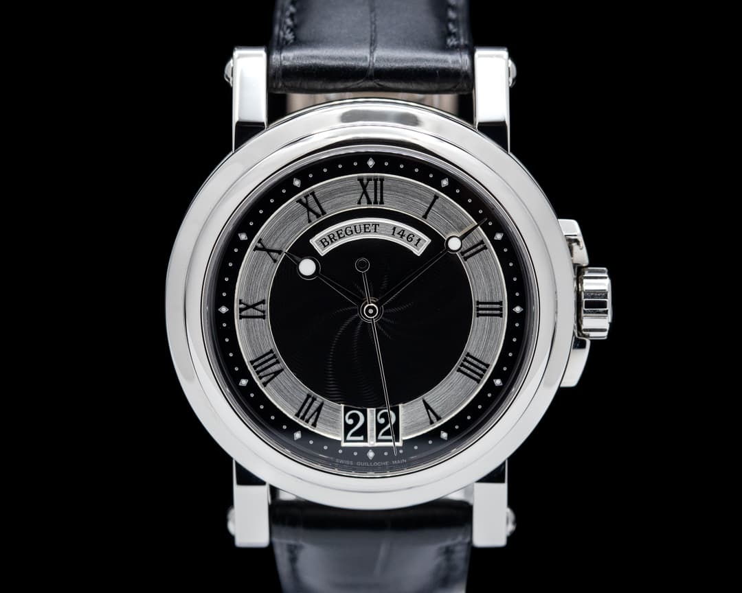 Breguet Marine Big Date Black Dial SS