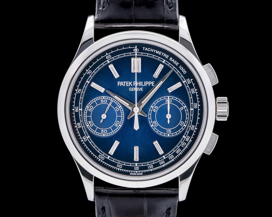 Patek Philippe Chronograph Platinum 5170P Blue Diamond Dial