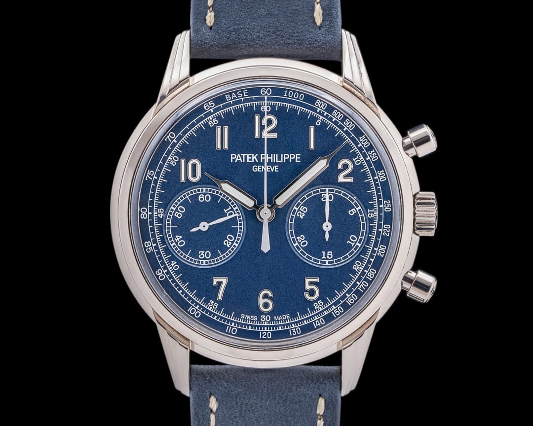 Patek Philippe Chronograph 5172G 18K White Gold Blue Dial