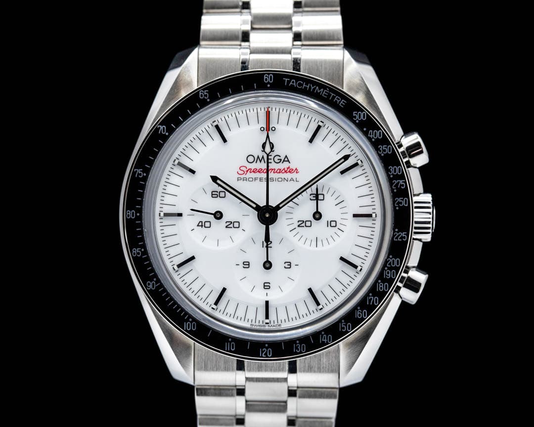 Omega Speedmaster Professional Sapphire Sandwich White Dial NEW MODEL 2024