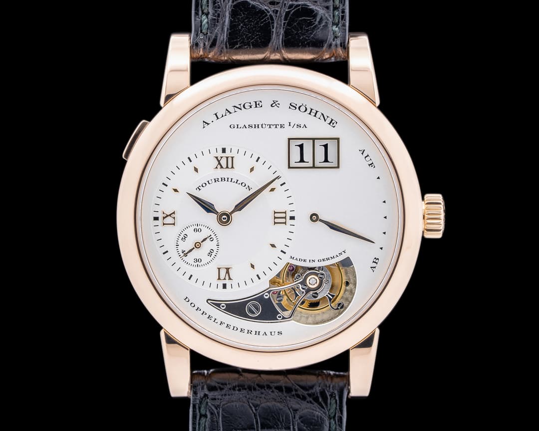 A. Lange and Sohne Lange 1 704.032 Rose Gold Tourbillon Limited Edition