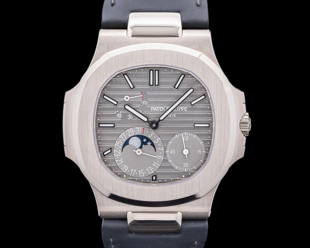 Patek Philippe Nautilus 5712G Power Reserve Moonphase 18K White Gold UNWORN