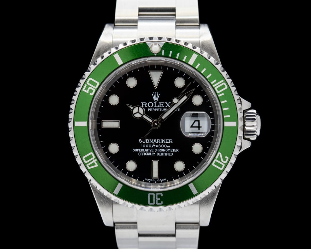 Rolex Submariner 50th Anniversary "Kermit Flat 4" SS Green Bezel Mark 1
