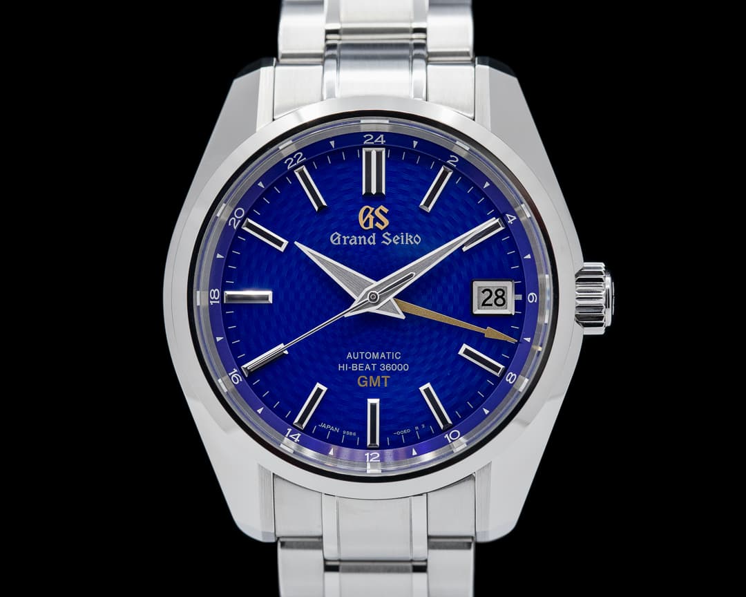 Grand Seiko Hi-Beat 36000 GMT Blue Peacock Dial LIMITED