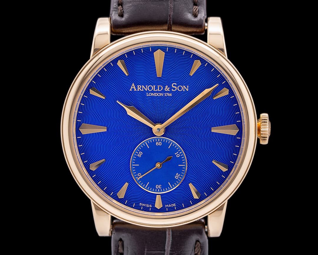 Arnold & Son HMS1 Royal Blue Rose Gold