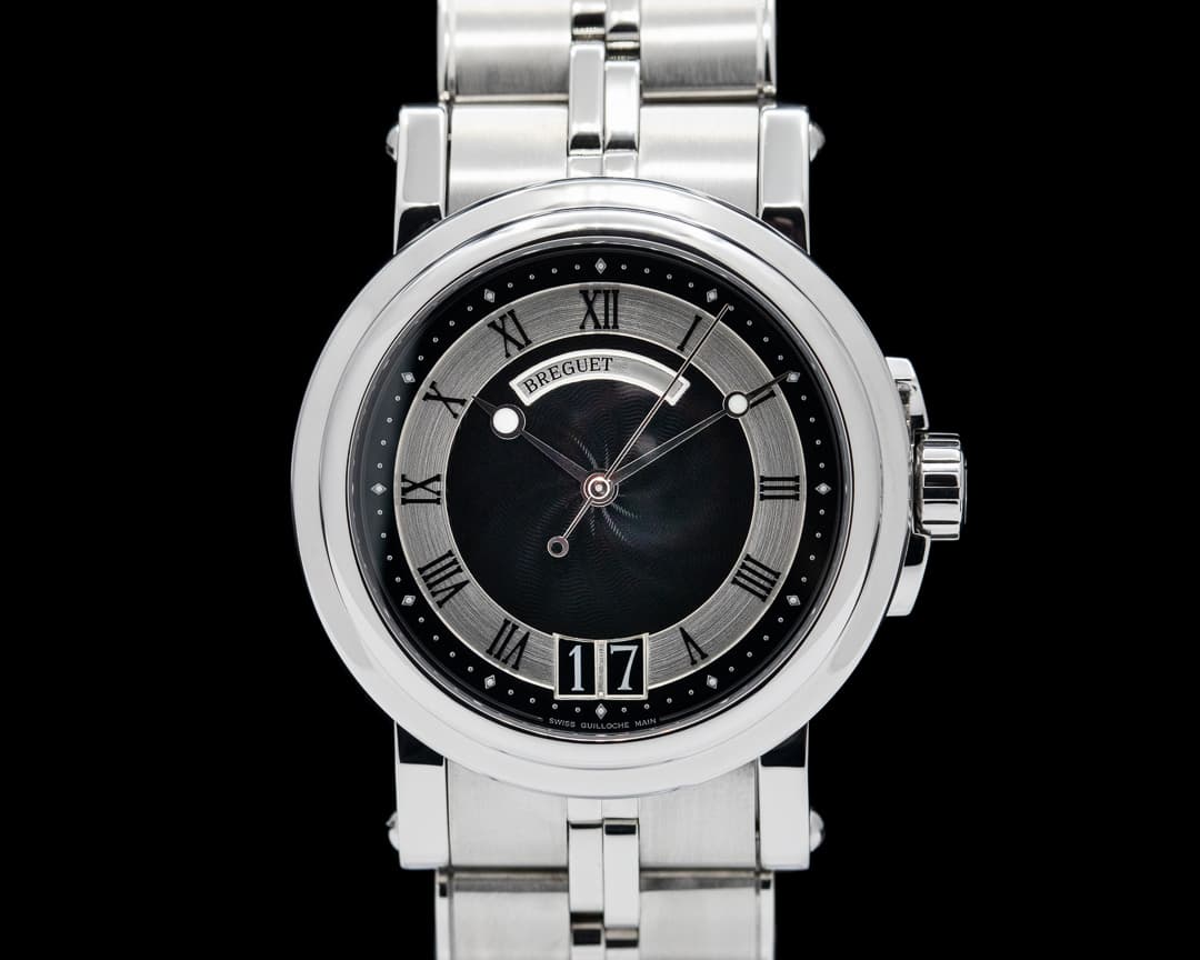 Breguet Marine 5817ST Automatic Big Date SS Black Dial