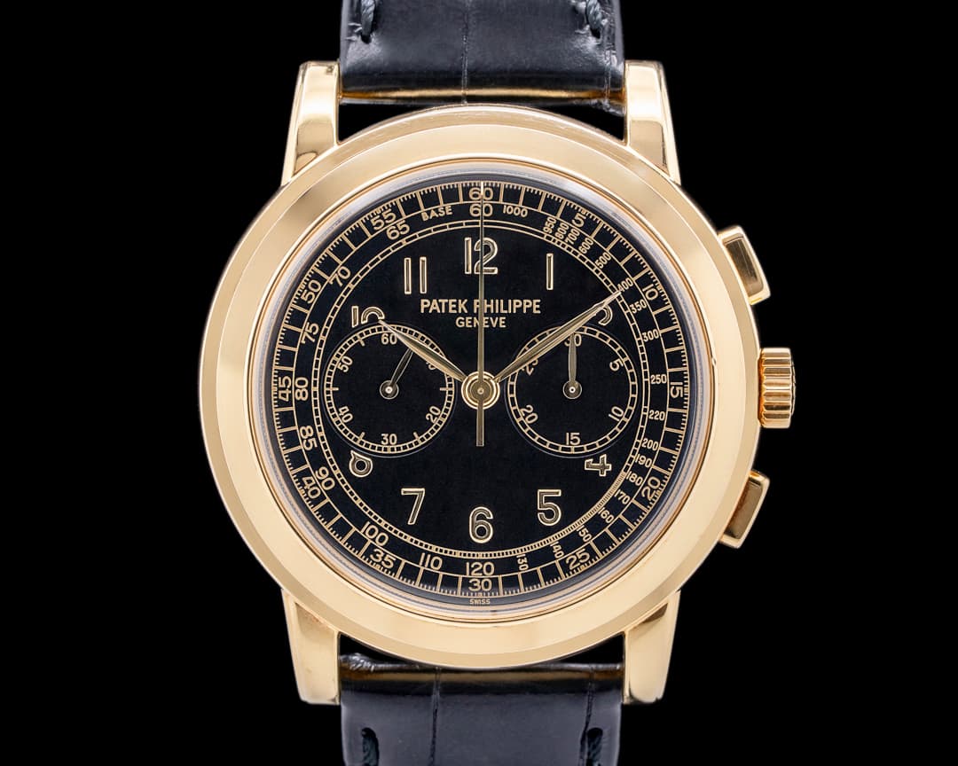 Patek Philippe 5070G Yellow Gold / Black Dial Chronograph