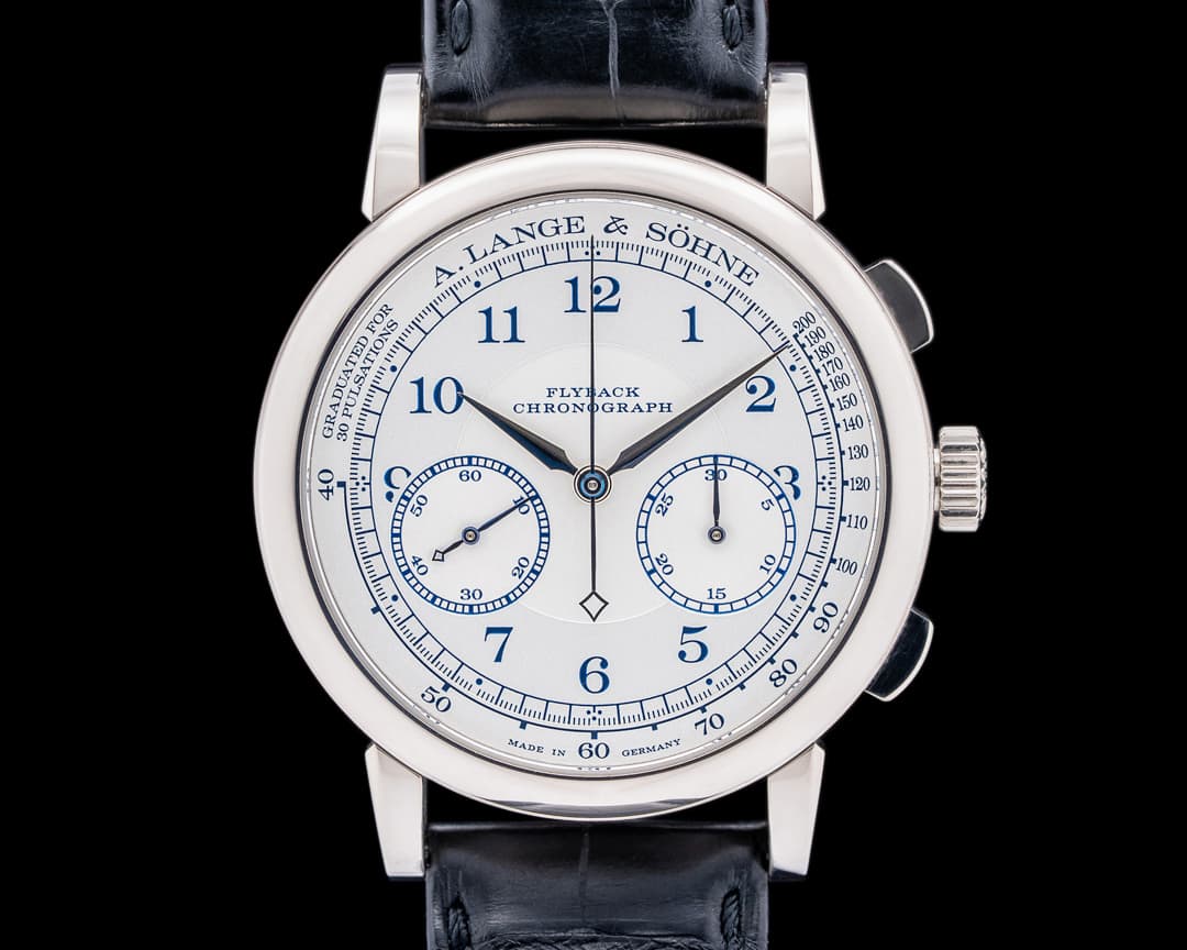 A. Lange and Sohne 1815 Chronograph 414.026 18K White Gold BOUTIQUE