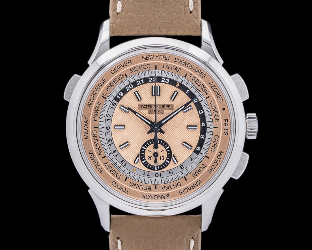 Patek Philippe World Time 5935A Chronograph SS Salmon Dial 2024
