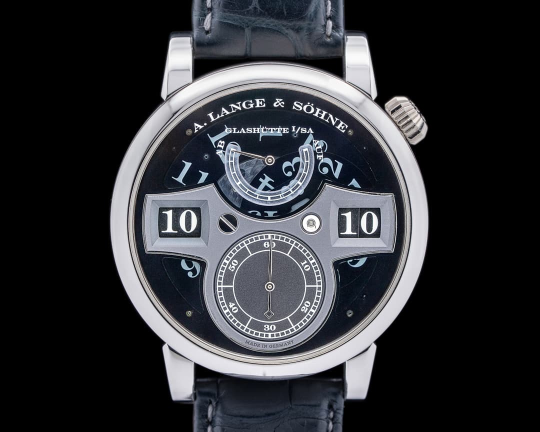 A. Lange and Sohne Zeitwerk 140.035 "Phantom" Luminous Platinum RARE