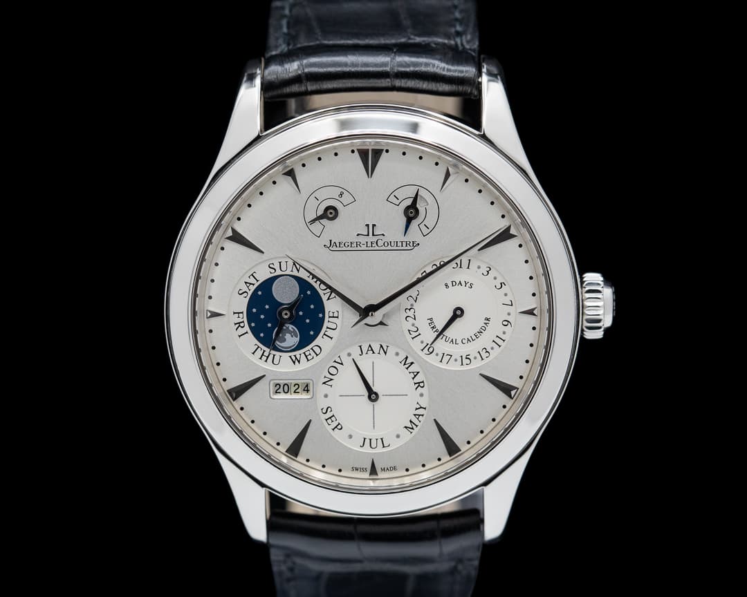 Jaeger LeCoultre Master Eight Days Perpetual 40 Steel / Silver Dial