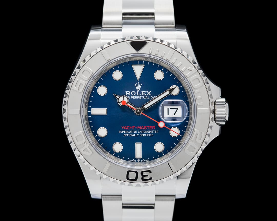 Rolex Yacht Master 126622 SS Platinum Bezel Blue Dial