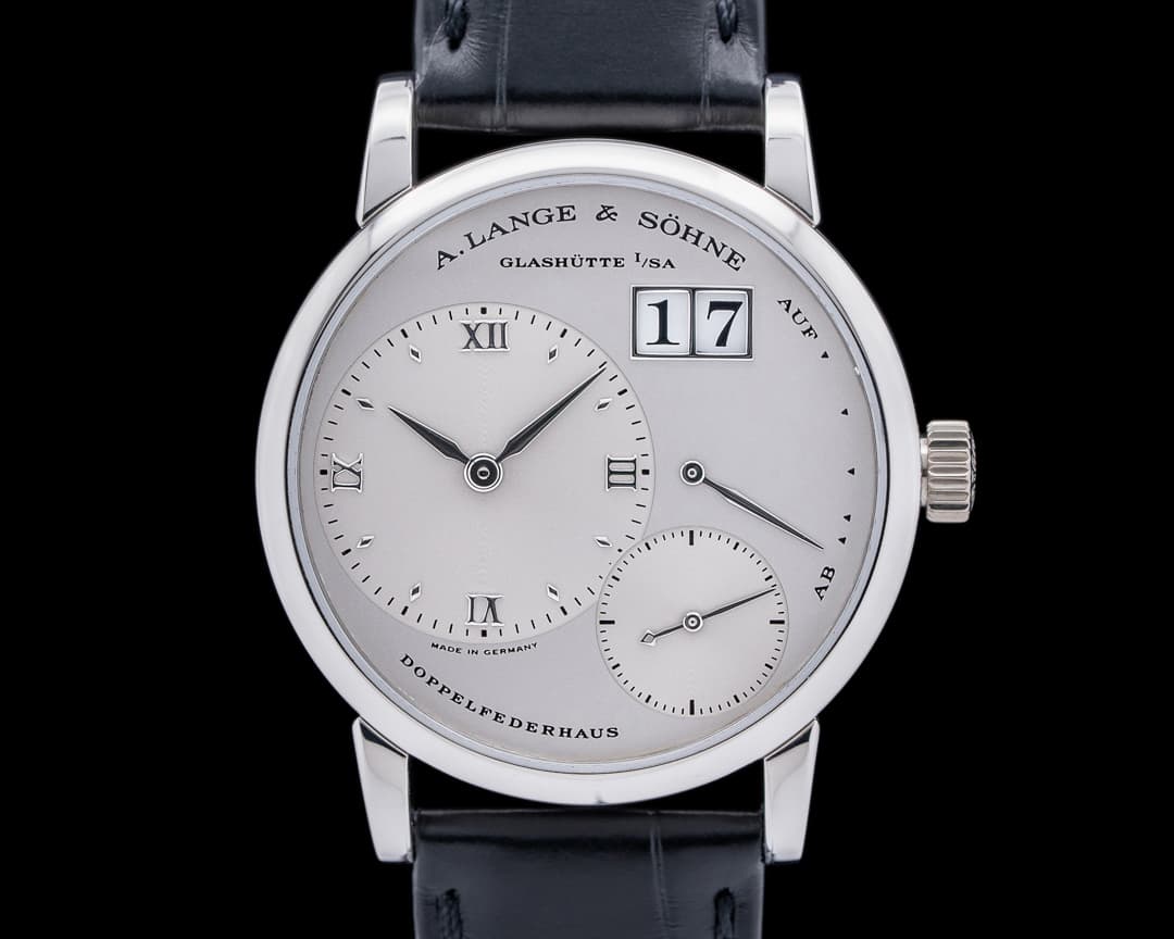 A. Lange and Sohne Little Lange 1 Platinum "Stealth" RARE 36MM FULL SET