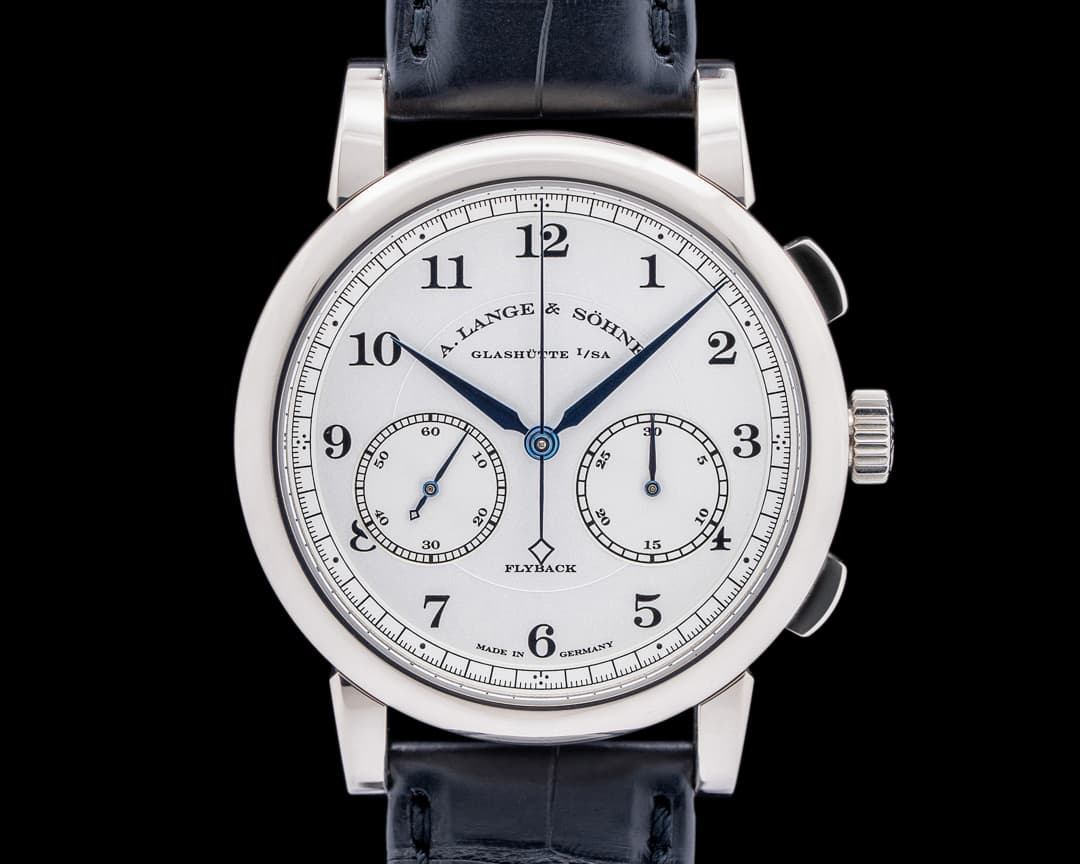 A. Lange and Sohne 1815 Chronograph 402.026 18K White Gold