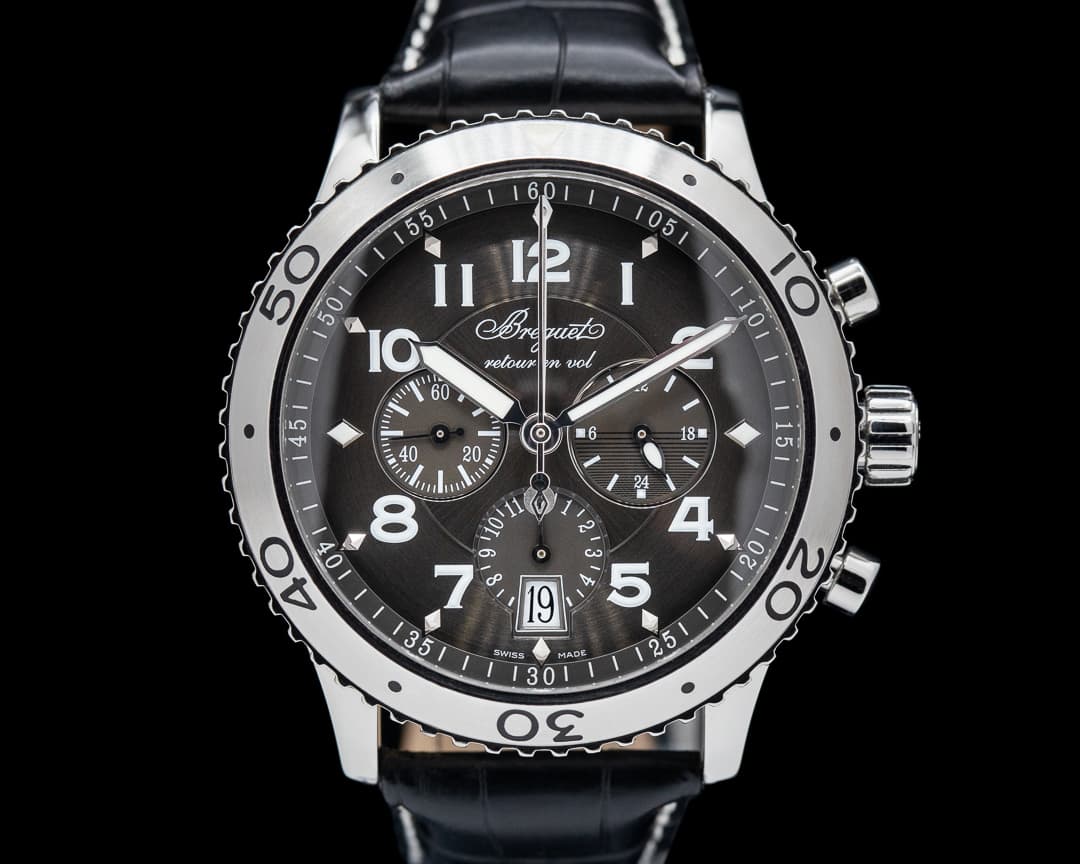 Breguet Type XXI Flyback SS / Alligator Brown Dial
