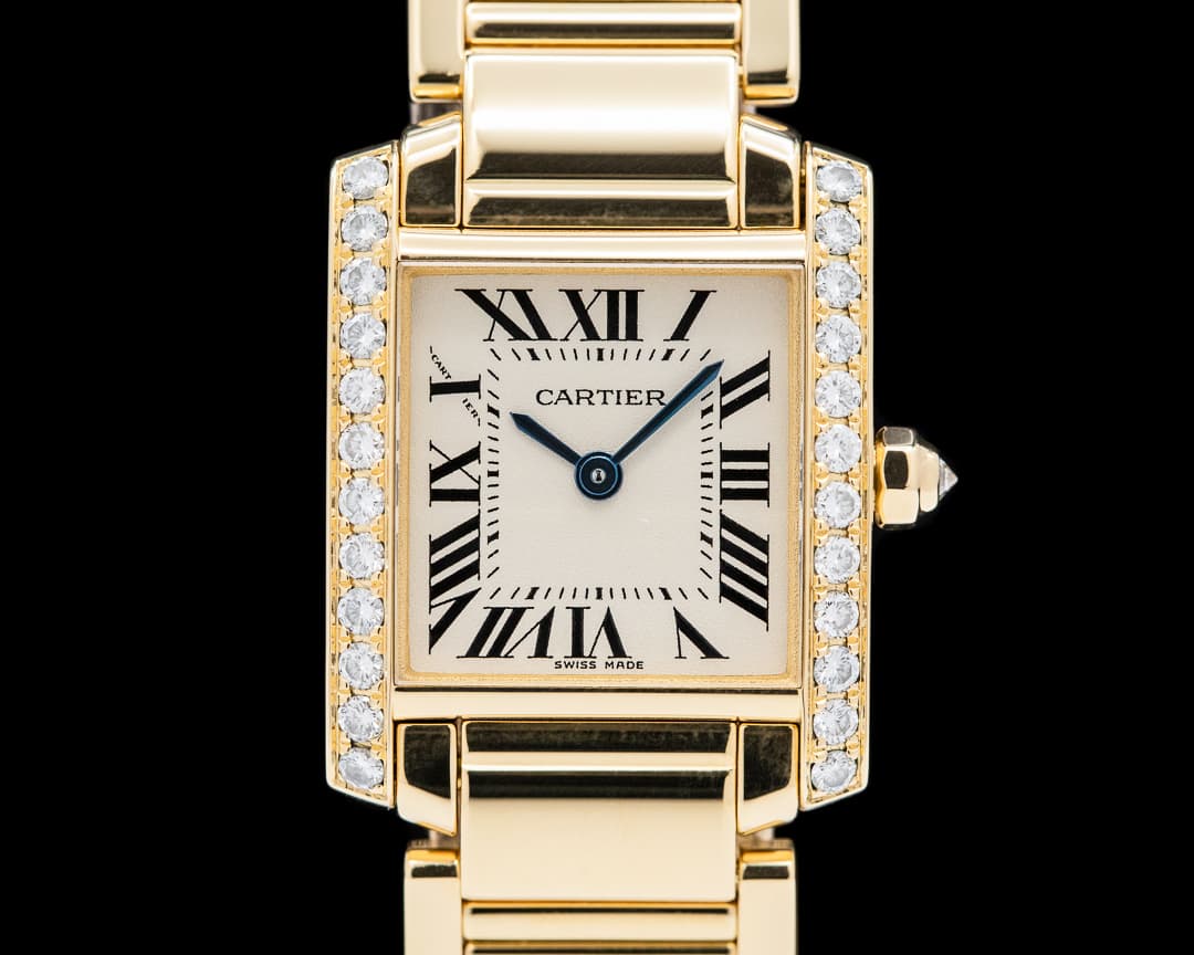 Cartier Tank Francaise 18K Yellow Gold / Diamond Bezel