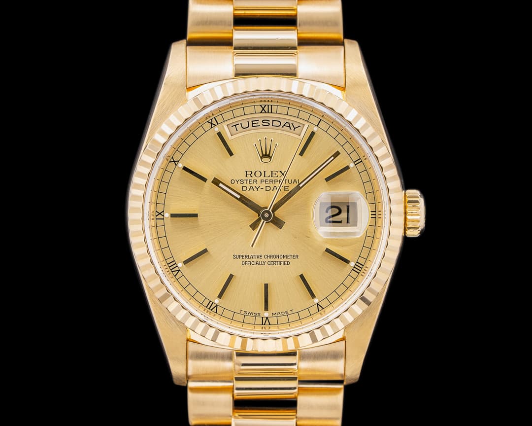 Rolex Oyster Perpetual 18238 Day Date 18K Yellow Gold