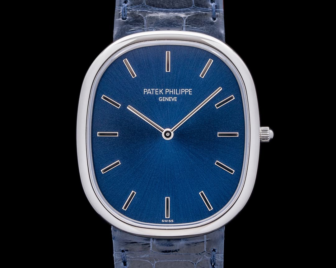 Patek Philippe Golden 5738P Ellipse Platinum / Blue Dial UNWORN