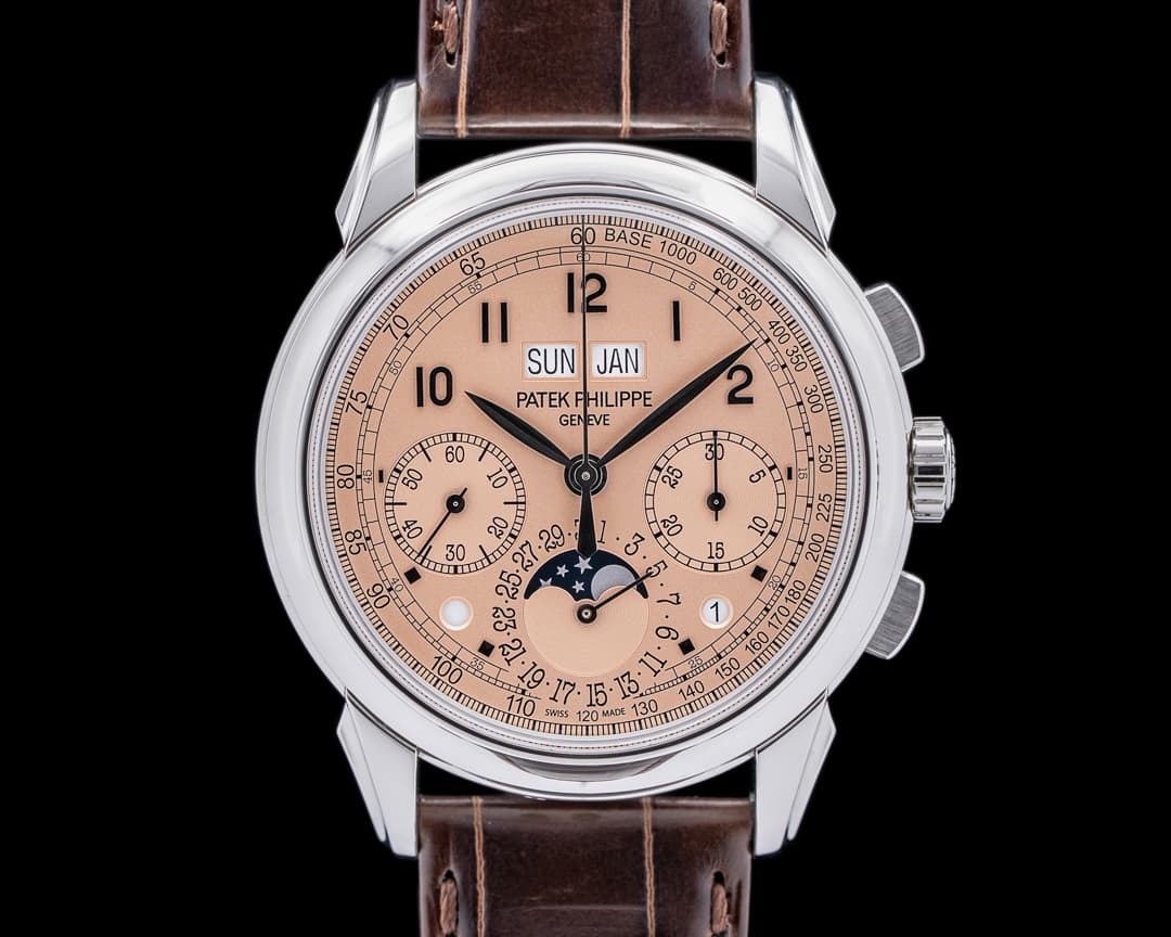 Patek Philippe 5270P Perpetual Calendar Chronograph Platinum Salmon Dial