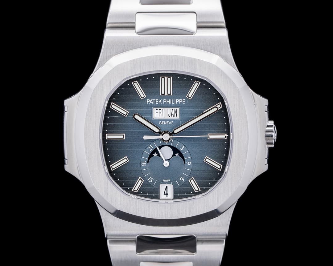 Patek Philippe Nautilus 5726 Annual Calendar Moon Blue Dial SS UNWORN