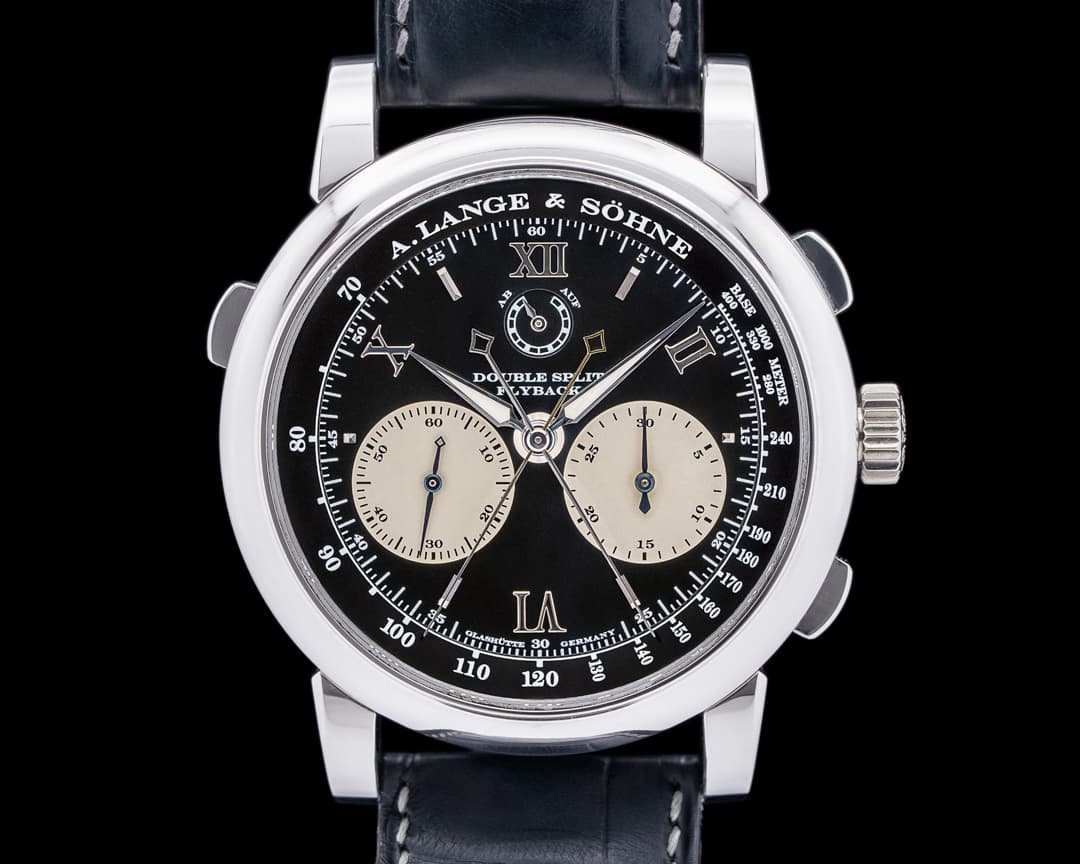 A. Lange and Sohne 404.035 Double Split Black Dial Platinum