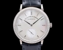 Saxonia 878.029 Automatic Mother of Pearl Diamond Bezel 18K WG