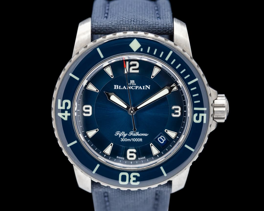 Blancpain Fifty Fathoms Titanium Blue Dial