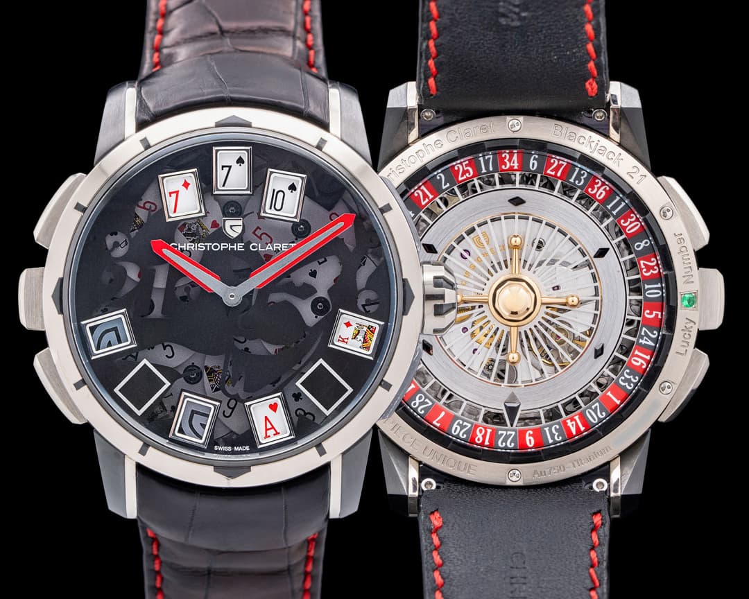 Christophe Claret Blackjack Casino Titanium Black Skeleton Dial PIECE UNIQUE