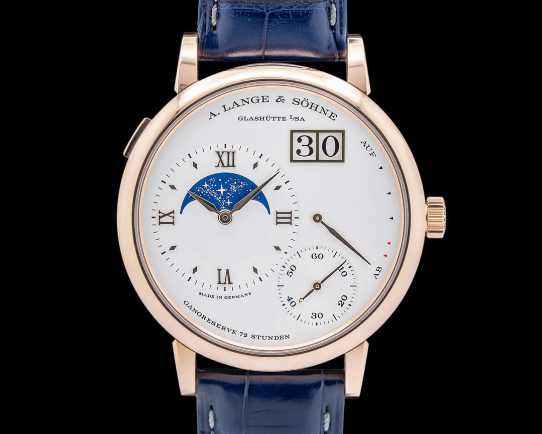 A. Lange and Sohne Grande Lange 1 Moon 139.032 18K Rose Gold