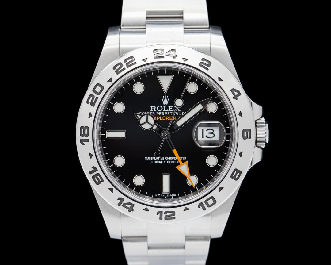Rolex Explorer II 216570 Black Dial SS