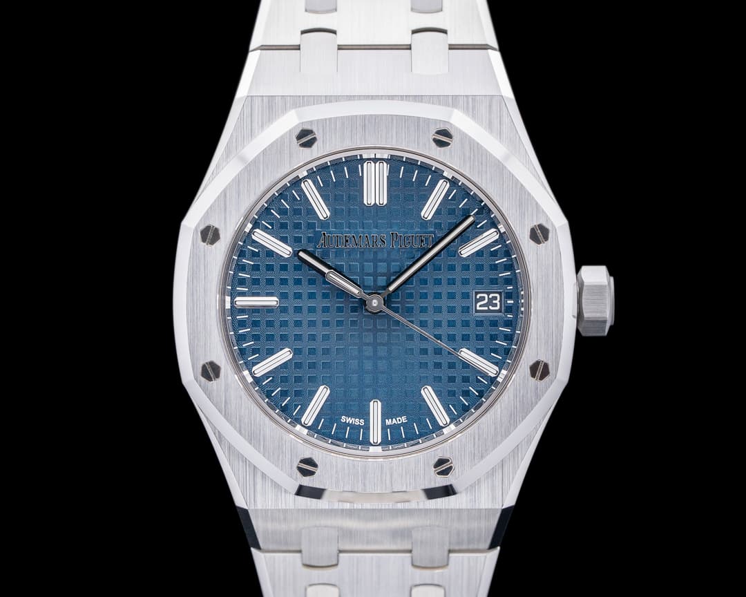 Audemars Piguet Royal Oak 15550ST 50th 37MM Anniversary Blue Dial SS UNWORN