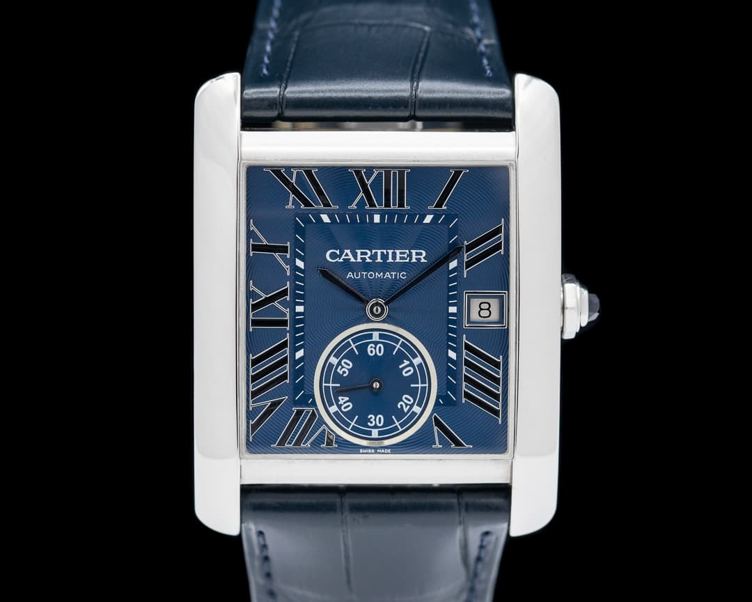 Cartier Tank MC Blue Dial SS Automatic