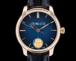 Endeavour Perpetual Moon 18K Yellow Gold / Blue Dial