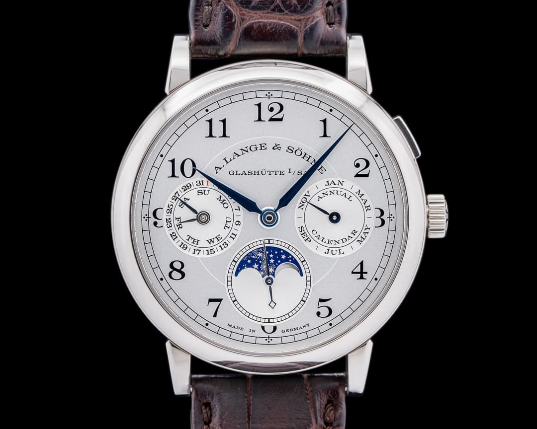A. Lange and Sohne 1815 Annual Calendar 238.026 18K White Gold