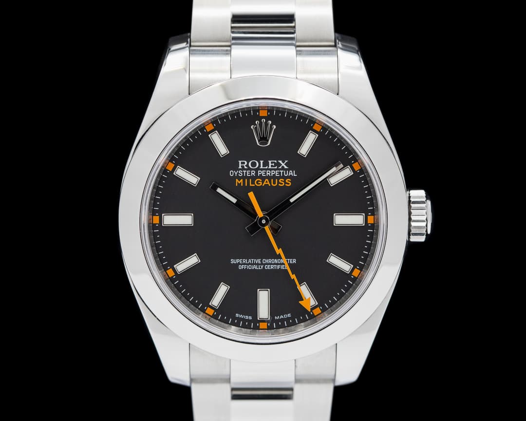 Rolex Milgauss 116400 SS Black Dial