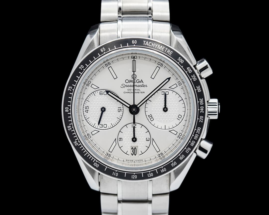 Omega Speedmaster Racing Co-Axial Chronograph Silver Dial SS