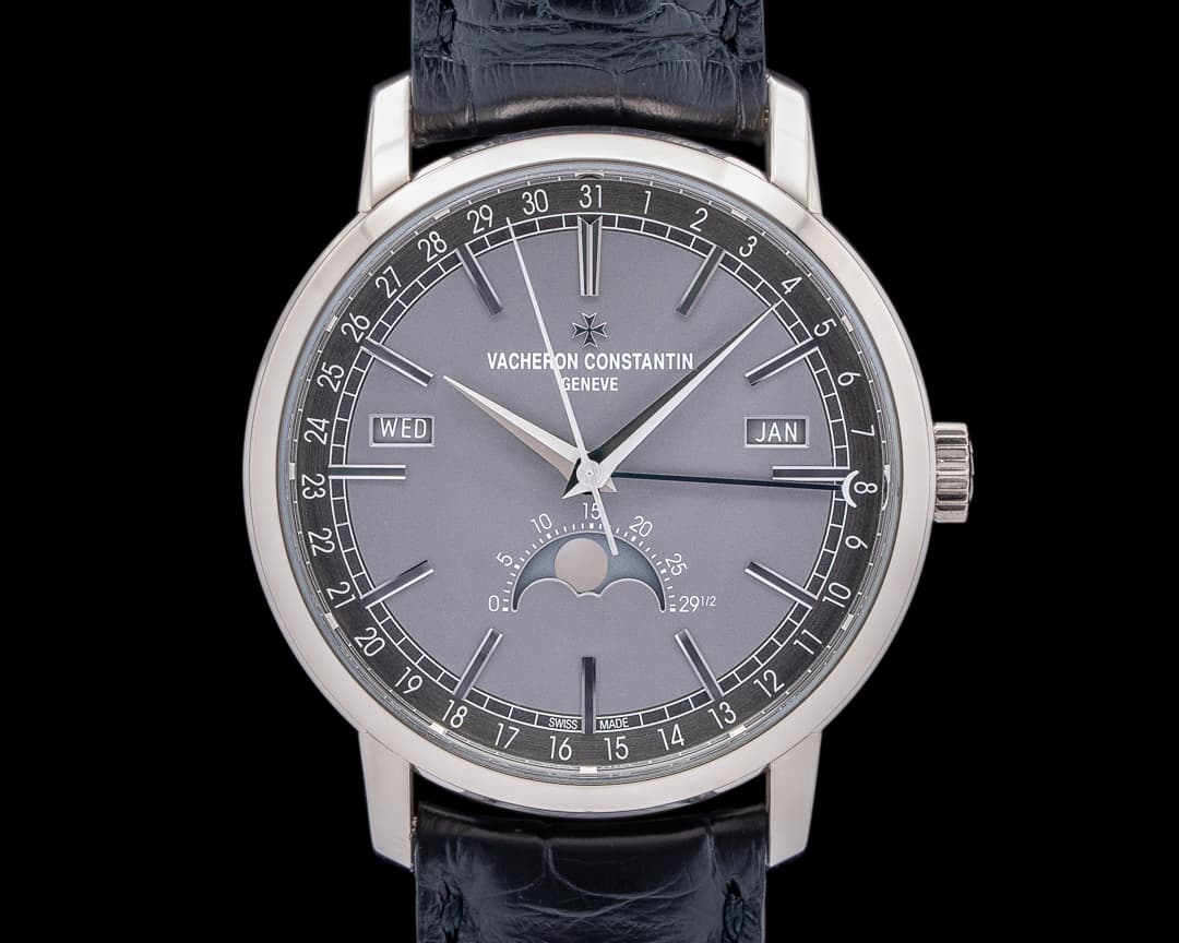 Vacheron Constantin Traditionnelle Complete Calendar 18K White Gold DEPLOYANT