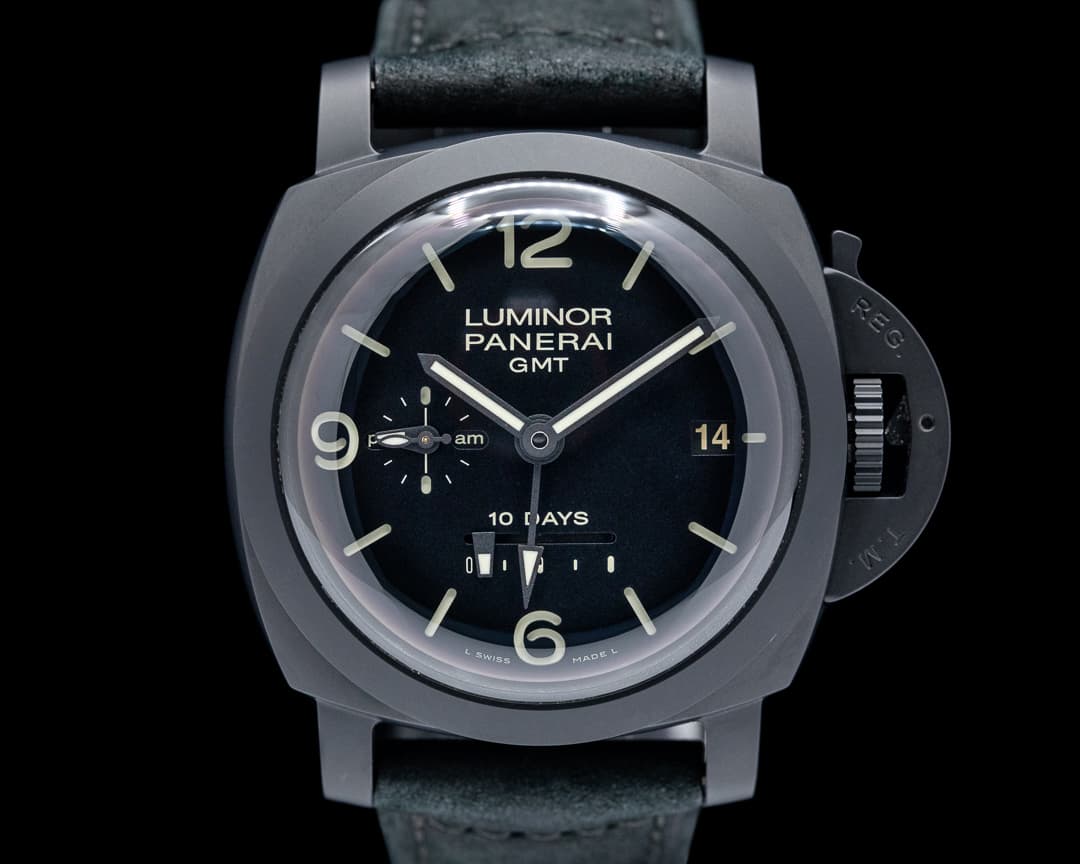 Panerai Luminor 1950 10 Days GMT Ceramic Black Dial