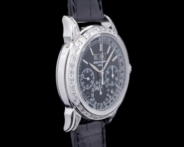 Patek Philippe 5271P Perpetual Calendar Chronograph Platinum Diamonds ...