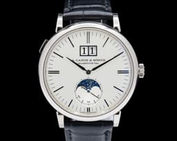Saxonia Moon Phase Automatik 18K White Gold