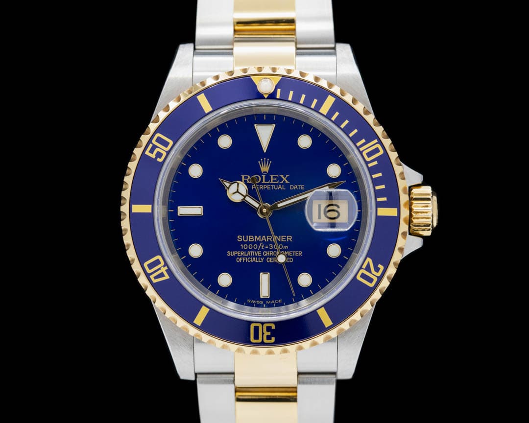 Rolex Submariner 16613 Blue Dial SS / 18K SHARP