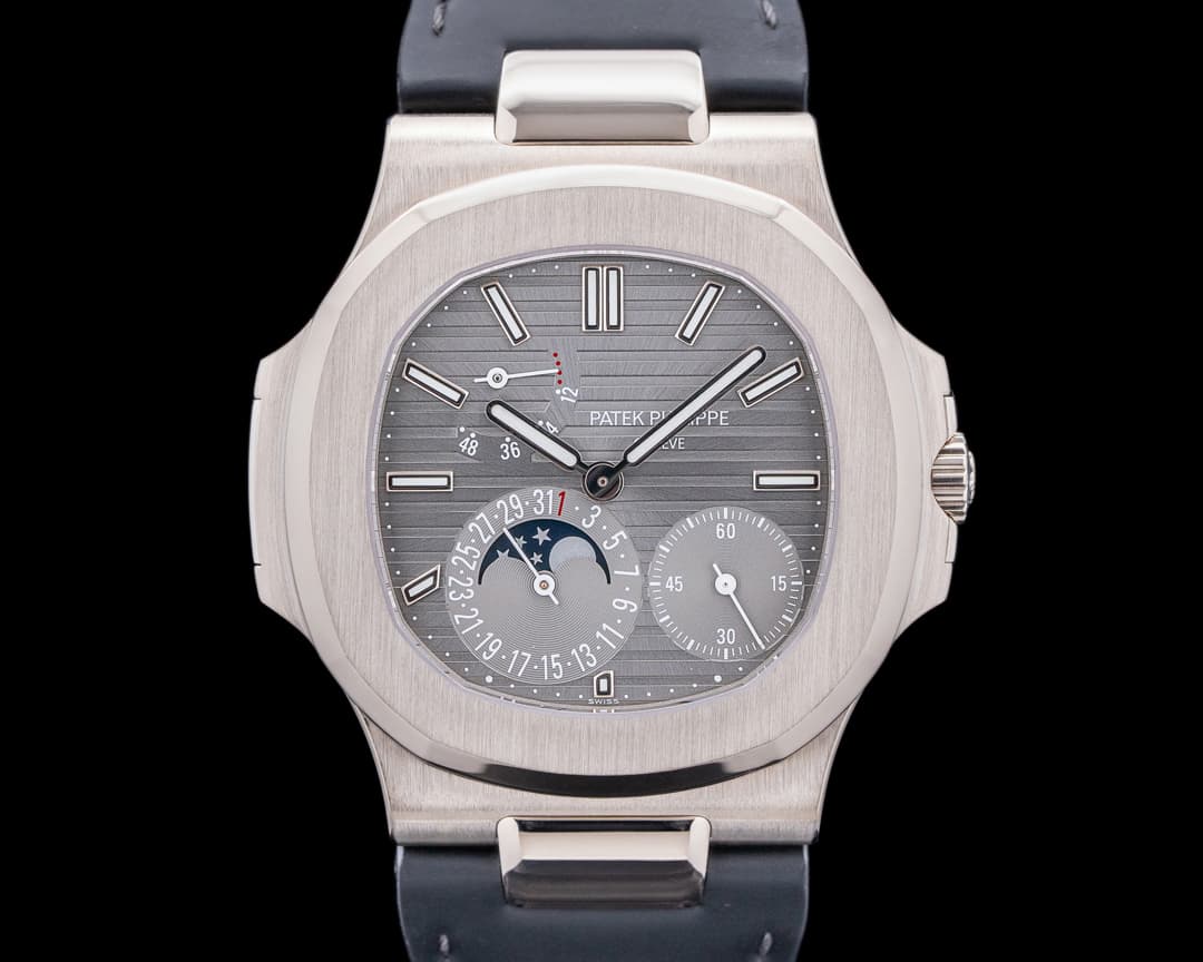 Patek Philippe Nautilus 5712G Power Reserve Moonphase 18K White Gold 2024