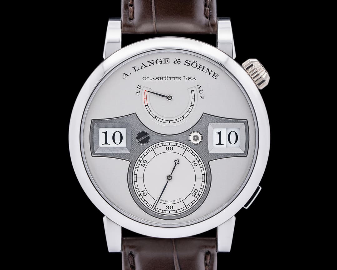 A. Lange and Sohne Zeitwerk 142.025 Platinum / Silver Dial